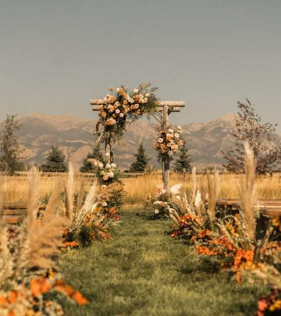 Beautiful Montana Wedding in Burnt Orange