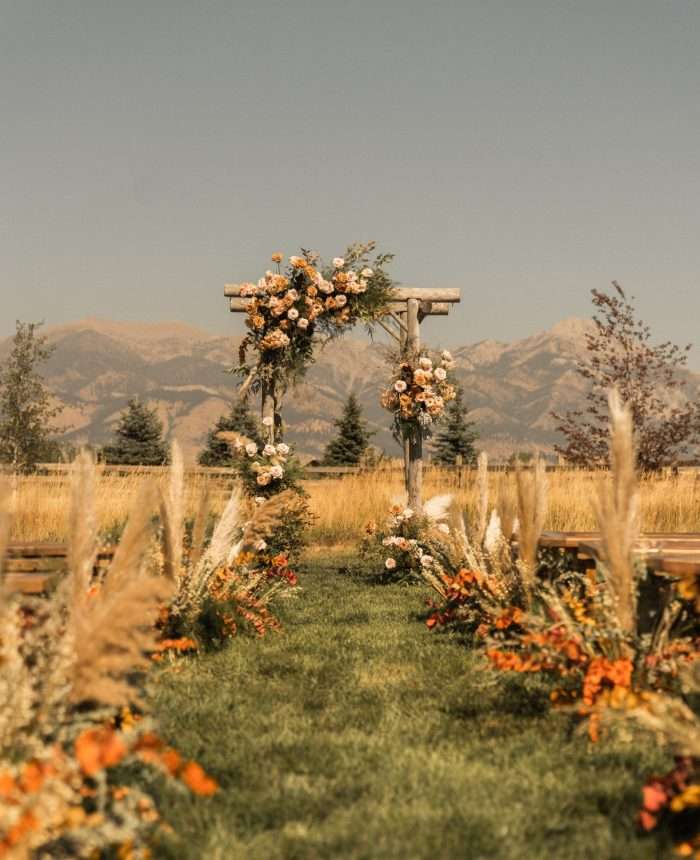 Beautiful Montana Wedding in Burnt Orange