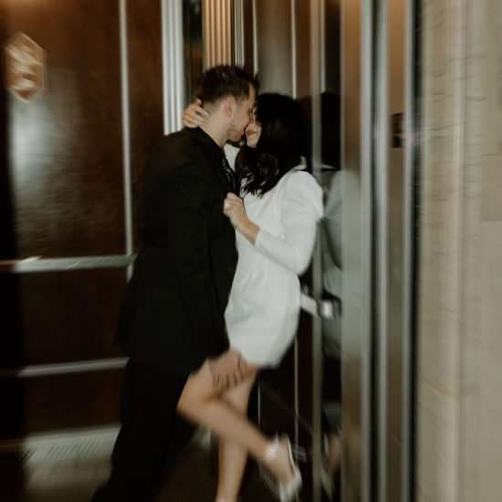 Vintage Glam Hotel Engagement Session
