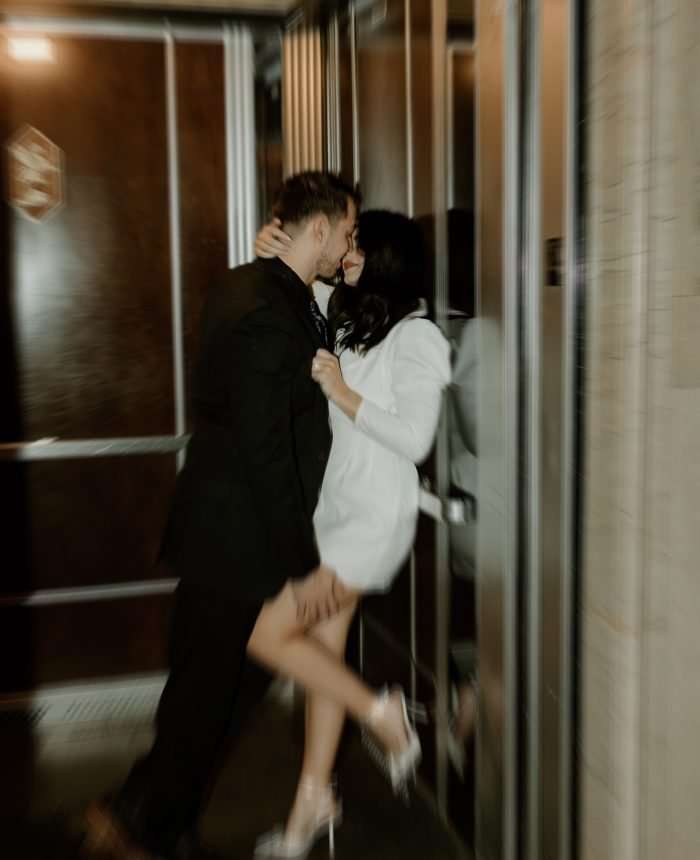 Vintage Glam Hotel Engagement Session