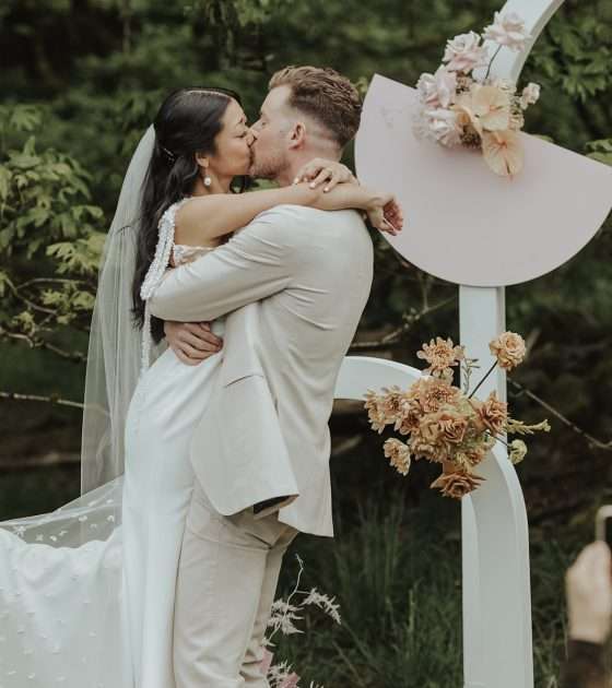 Fresh and Modern Pink Wedding