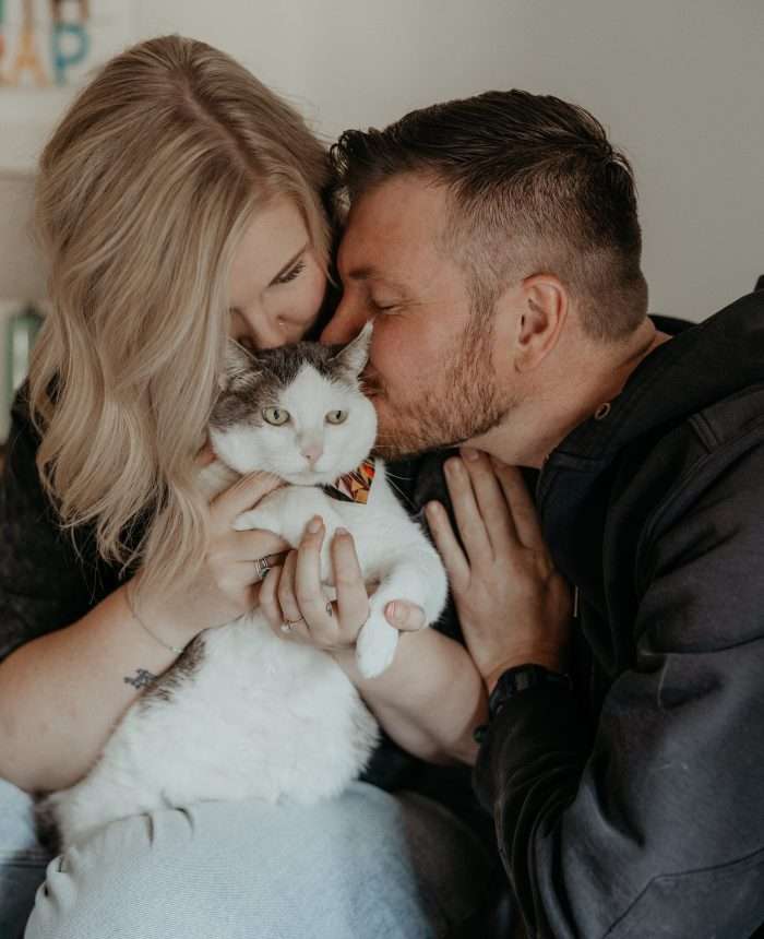 Comfy and Unique In-Home Engagement Photos