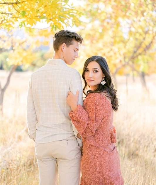 Fall Engagement Session Amidst the Changing Foliage