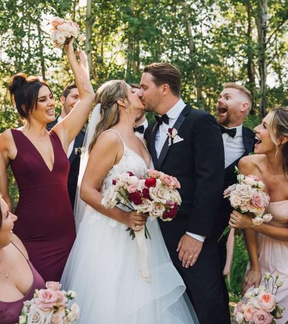 Lavish Lakeside Nuptials Adorned with Mauve Tones