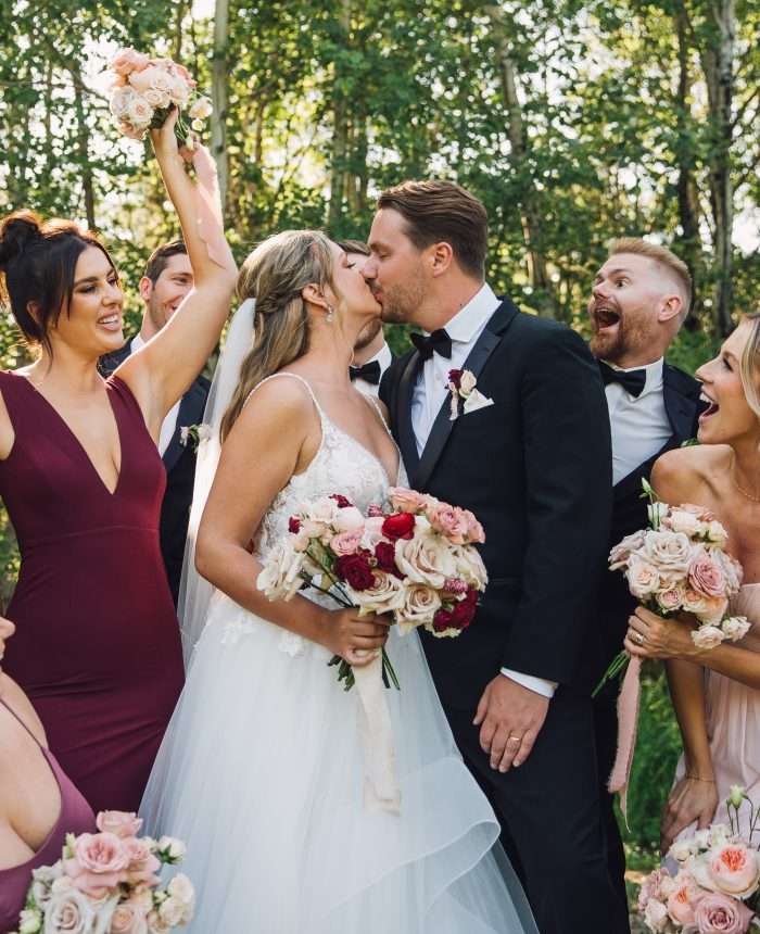 Lavish Lakeside Nuptials Adorned with Mauve Tones