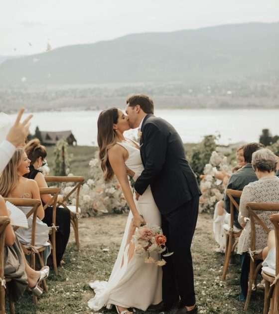 Laid-Back Vineyard Vows in British Columbia