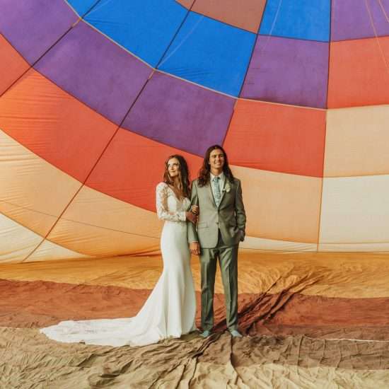 Love is in the Air: An Epic Hot Air Balloon Elopement