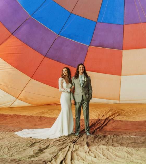 Love is in the Air: An Epic Hot Air Balloon Elopement