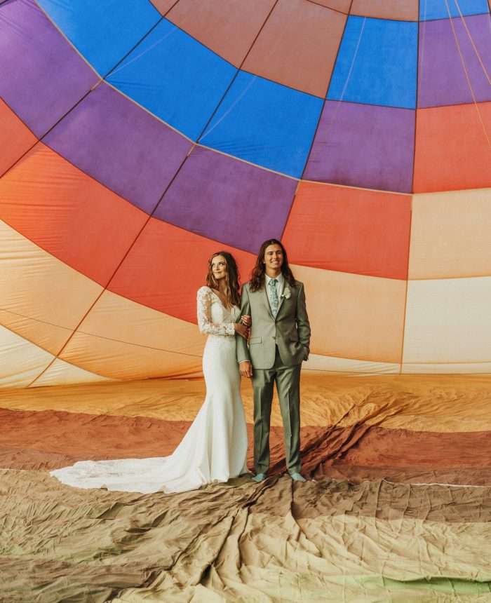 Love is in the Air: An Epic Hot Air Balloon Elopement