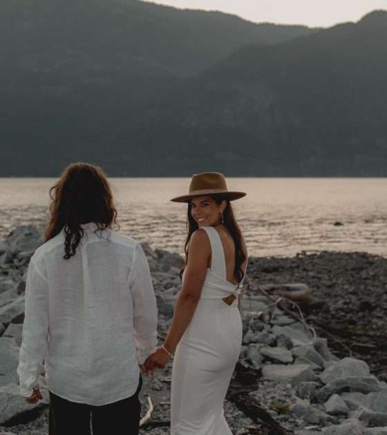 Simple and Intentional Waterfront Elopement