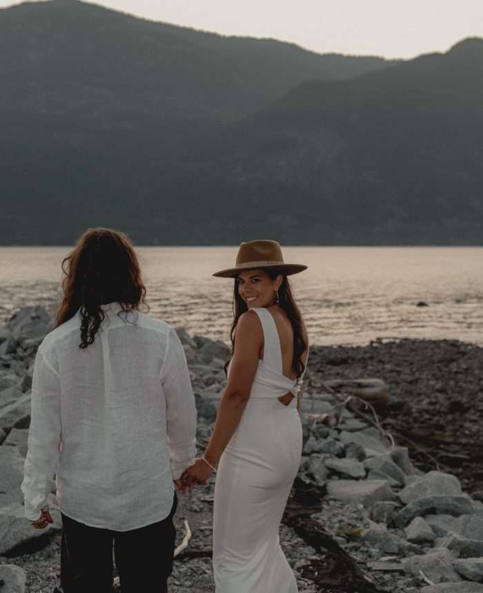 Simple and Intentional Waterfront Elopement