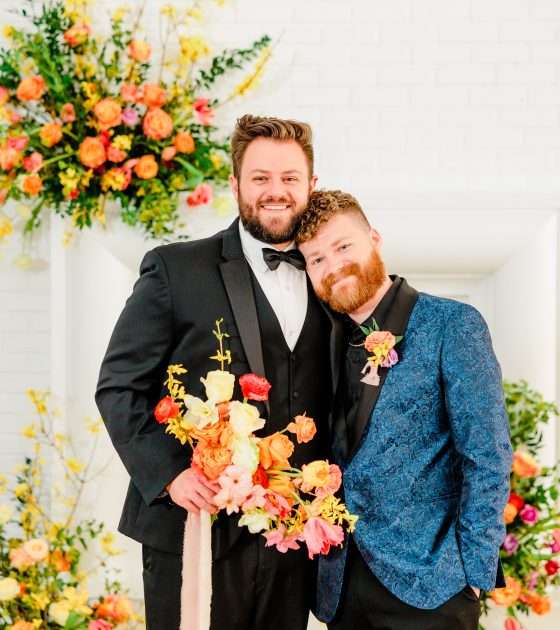 Modern and Bold Sunset-Themed Wedding Inspiration