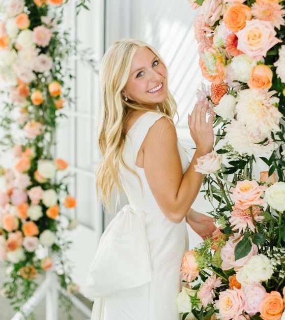 Pretty and Peach Rehearsal Dinner Inspiration