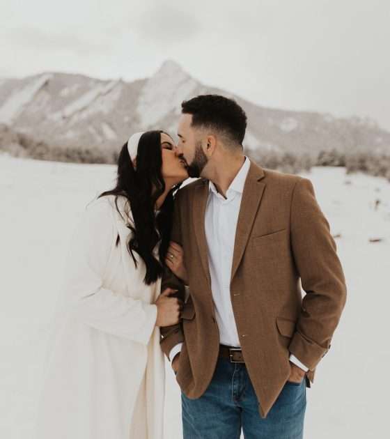 Cold Weather Engagement Session in Colorado