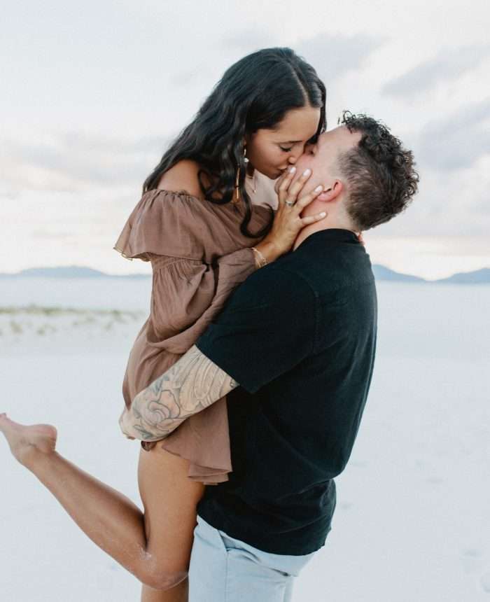 Heavenly White Sands Engagement Session