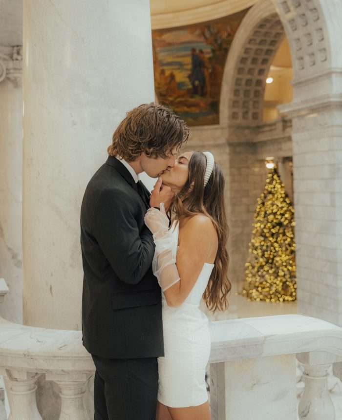 Festive Engagements in the Utah Capitol Building