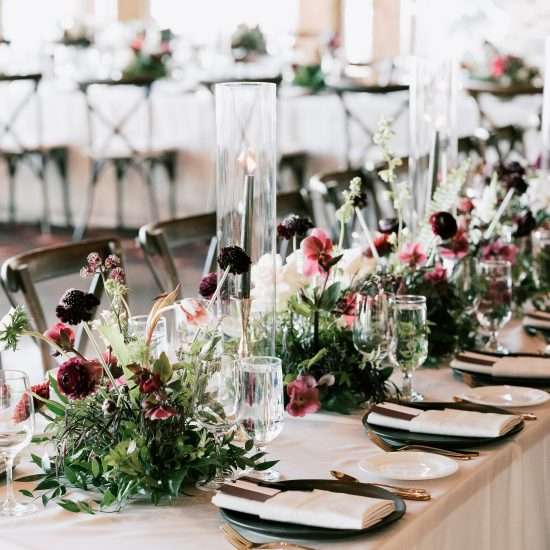 Elegant Winter Wedding with Rich Red Hues