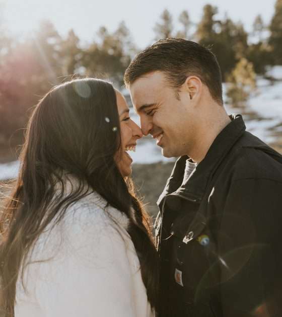 Cute Coffee Date Engagement Session