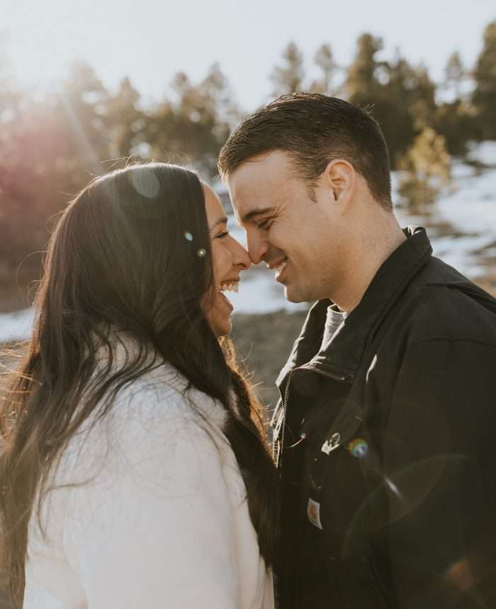 Cute Coffee Date Engagement Session