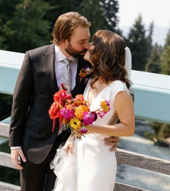 Colorful and Contemporary Whistler Wedding