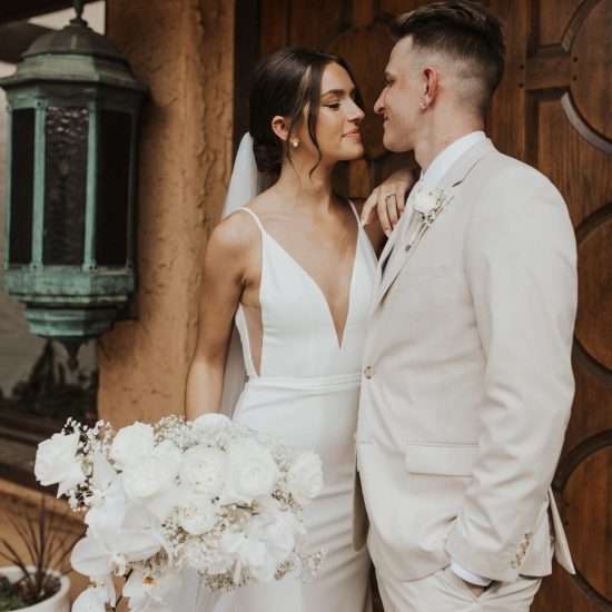Chic Ivory I Dos at a Tuscan-Style Estate
