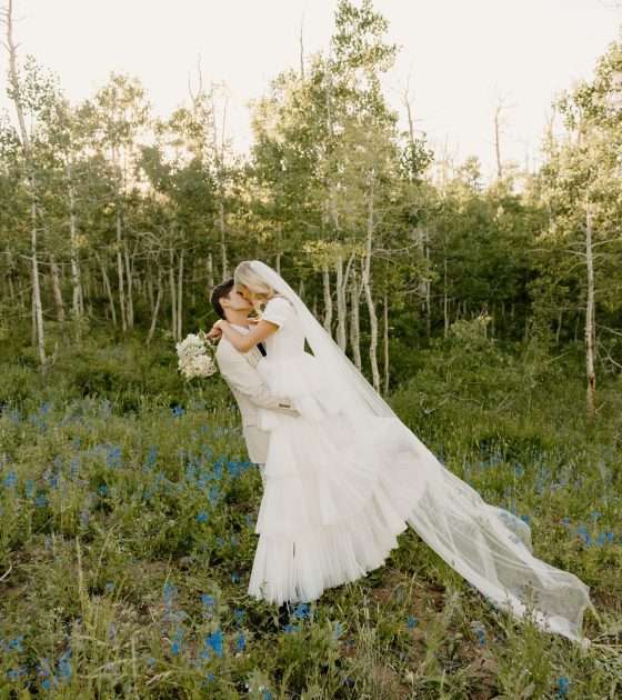 Fun and Vibrant Wildflower Bridal Session