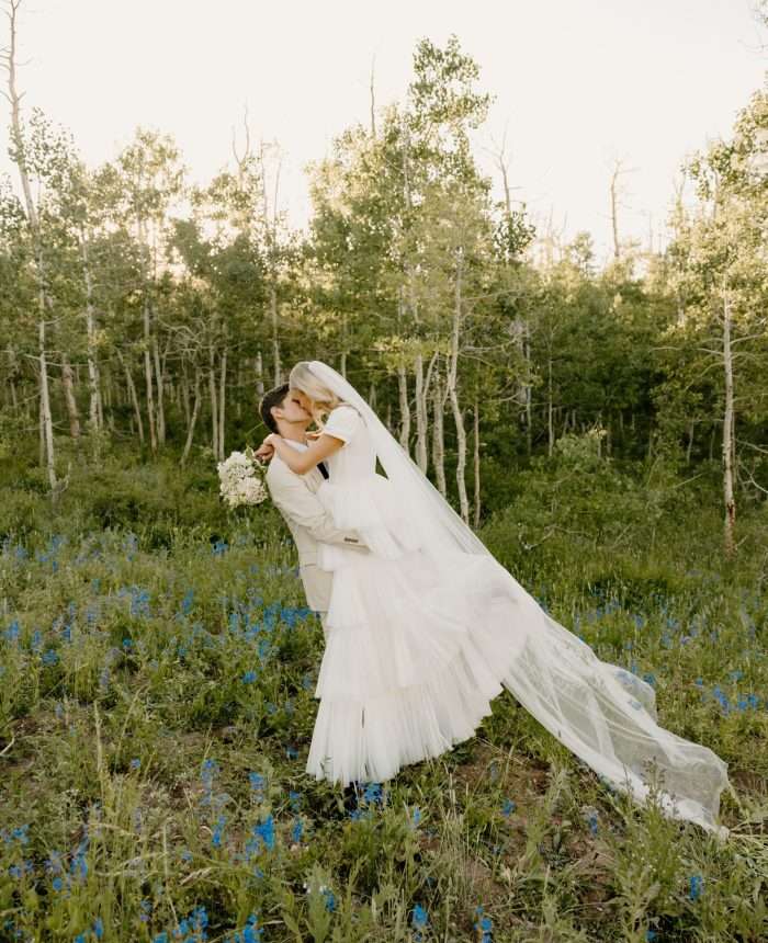 Fun and Vibrant Wildflower Bridal Session