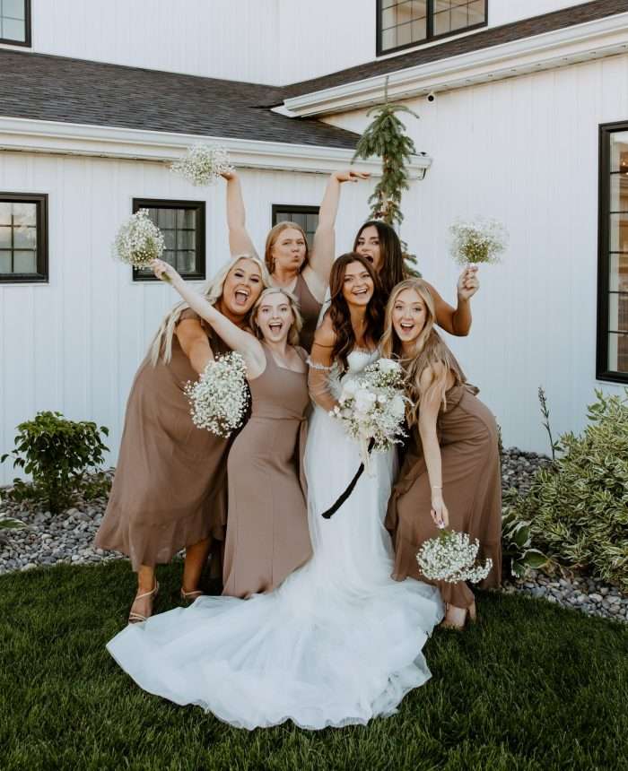 Chic Black and White Idaho Wedding
