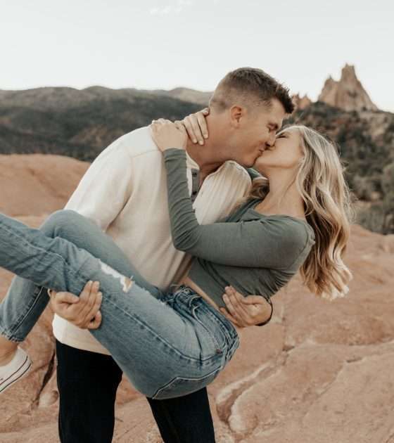 Endearing Garden of the Gods Summer Engagement Session