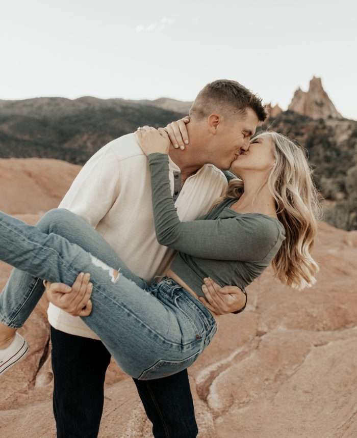 Endearing Garden of the Gods Summer Engagement Session