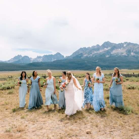 Darling Wildflower Wedding in Stanley, Idaho