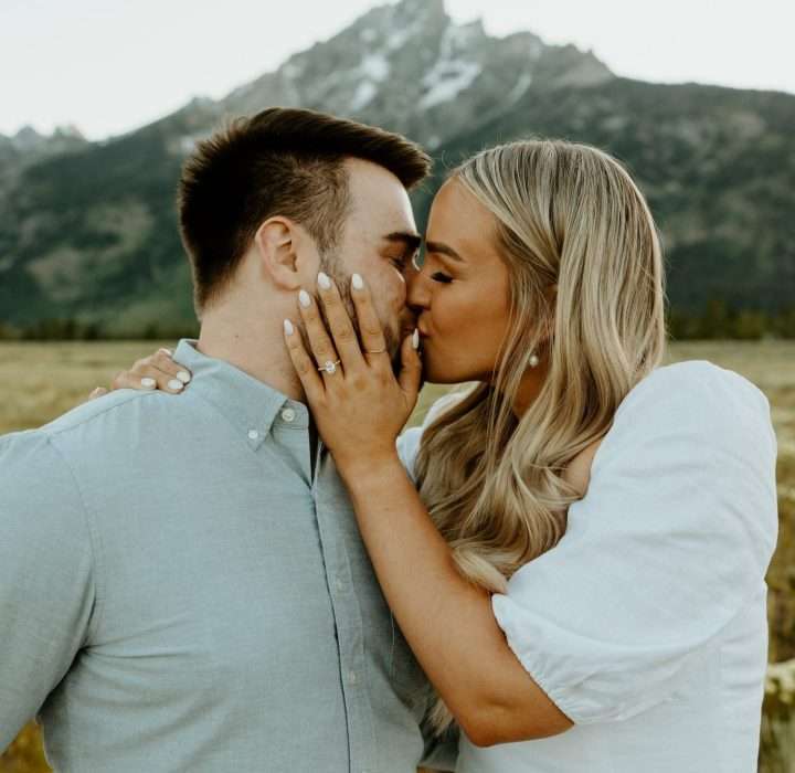 Golden Moment Engagement Session at the Grand Tetons