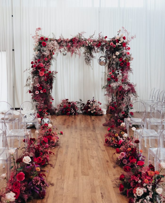 Dazzling and Modern Disco Wedding