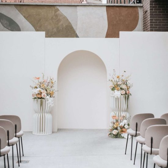 Modern Wedding Celebration with a Soft Color Palette