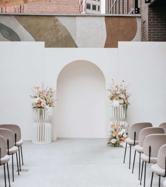 Modern Wedding Celebration with a Soft Color Palette