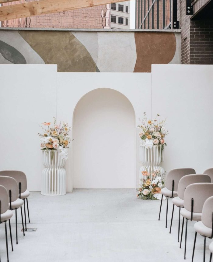 Modern Wedding Celebration with a Soft Color Palette