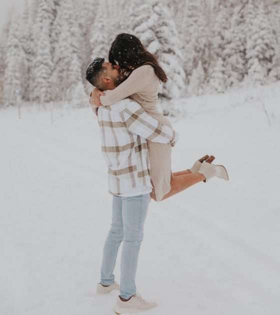 Flirty Winter Wonderland Engagement Session