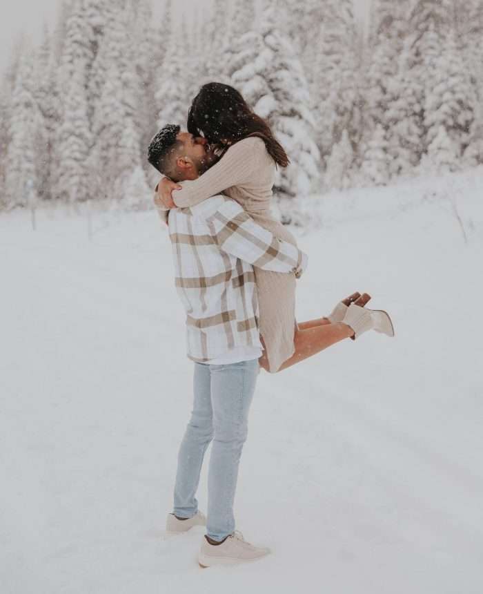 Flirty Winter Wonderland Engagement Session