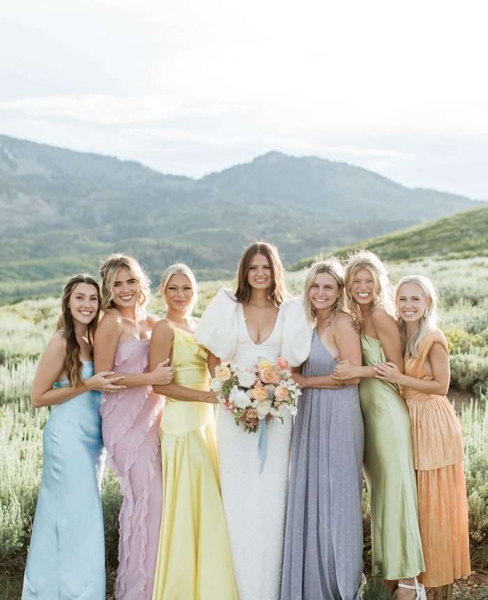 Pretty Pastel Garden Inspired Elopement in Park City
