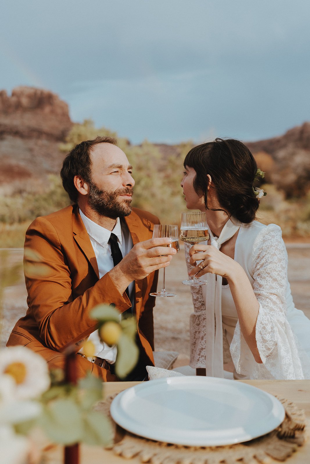 The Red Earth Venue Wedding Inspiration picnic in the coutyard
