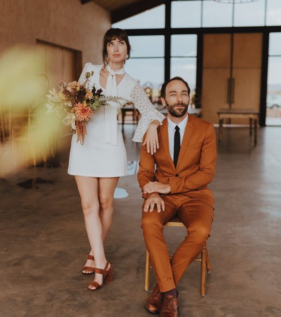 Cute and Hip Desert Wedding Inspiration in Moab