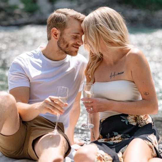 Lighthearted Engagements at The Crossing at Ghost River