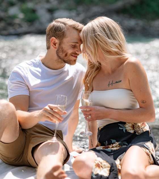 Lighthearted Engagements at The Crossing at Ghost River