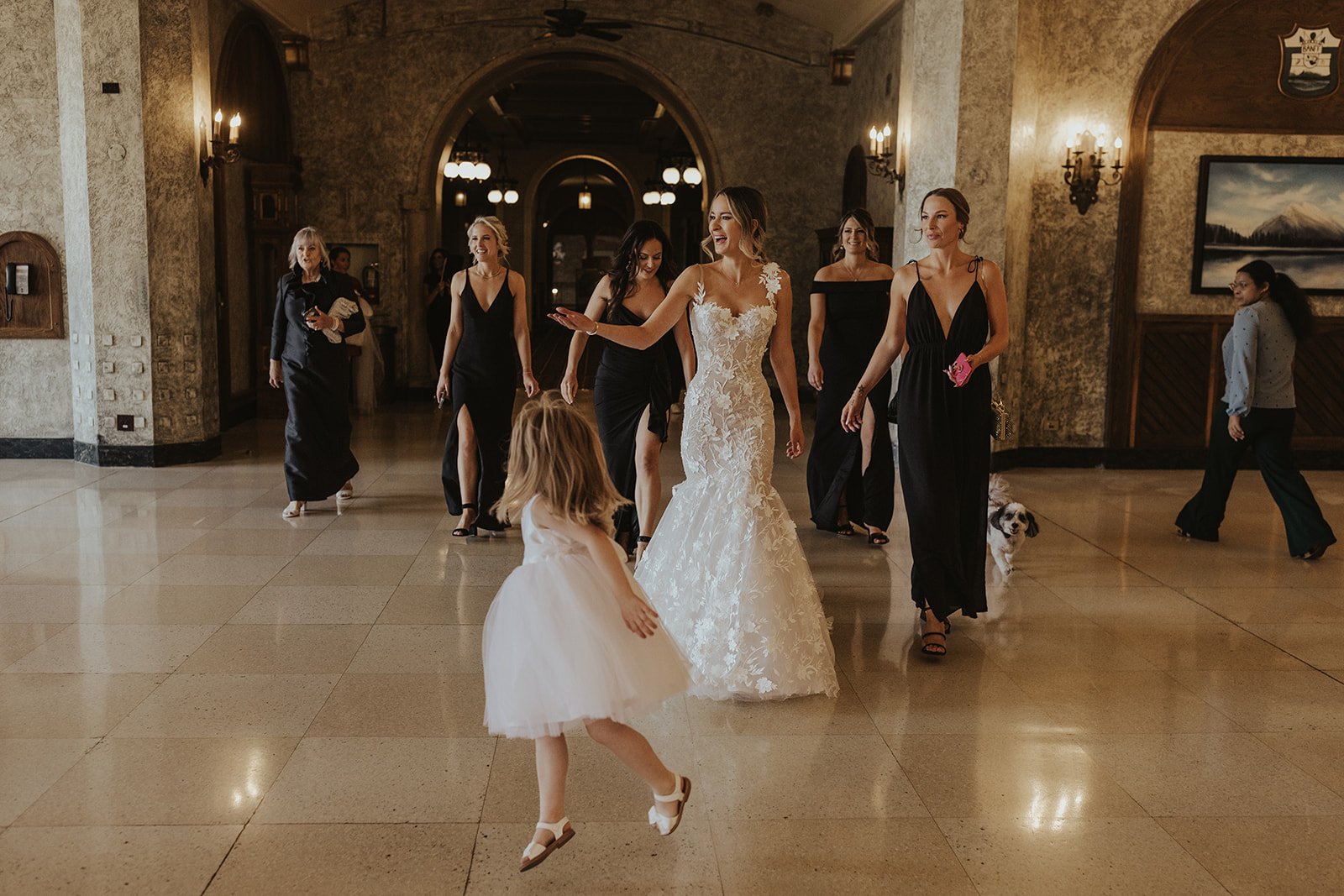 refined alberta wedding in a historic hotel