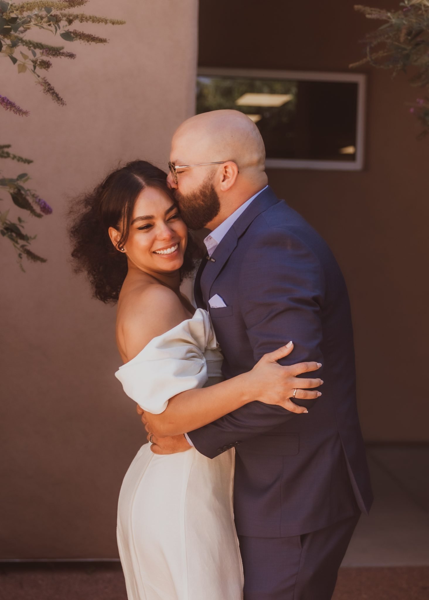 couple portrait for their intimate new mexico elopement