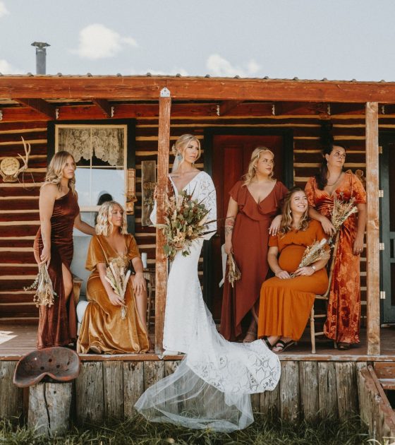 Western Wyoming Wedding with Autumn Hues