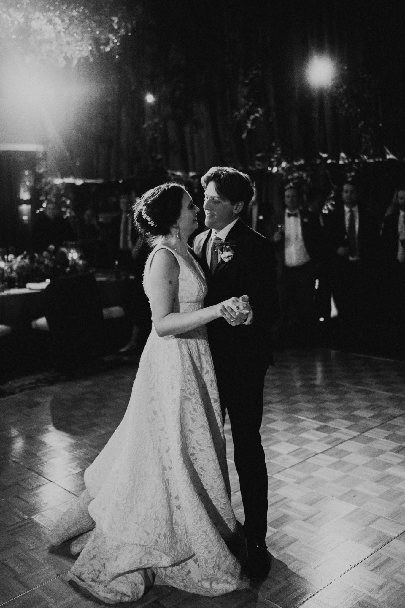 Bride and groom first dance for their Broadmoor Fall Wedding