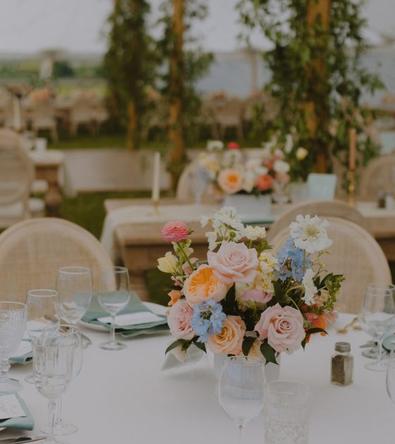 High School Lovers’ Tented Wyoming Wedding