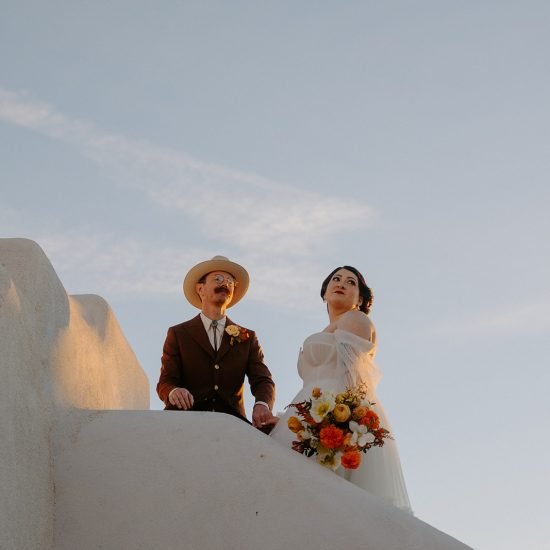 Sunset Colored Floral Wedding at The Stakeout