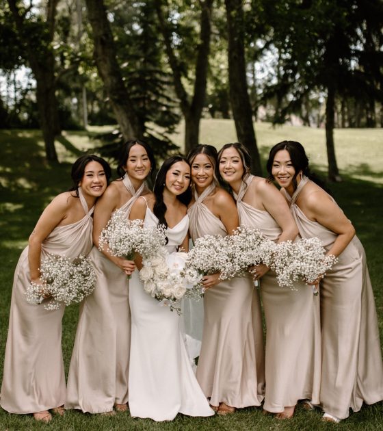 Stylish and Timeless Hilltop Wedding Center Nuptials